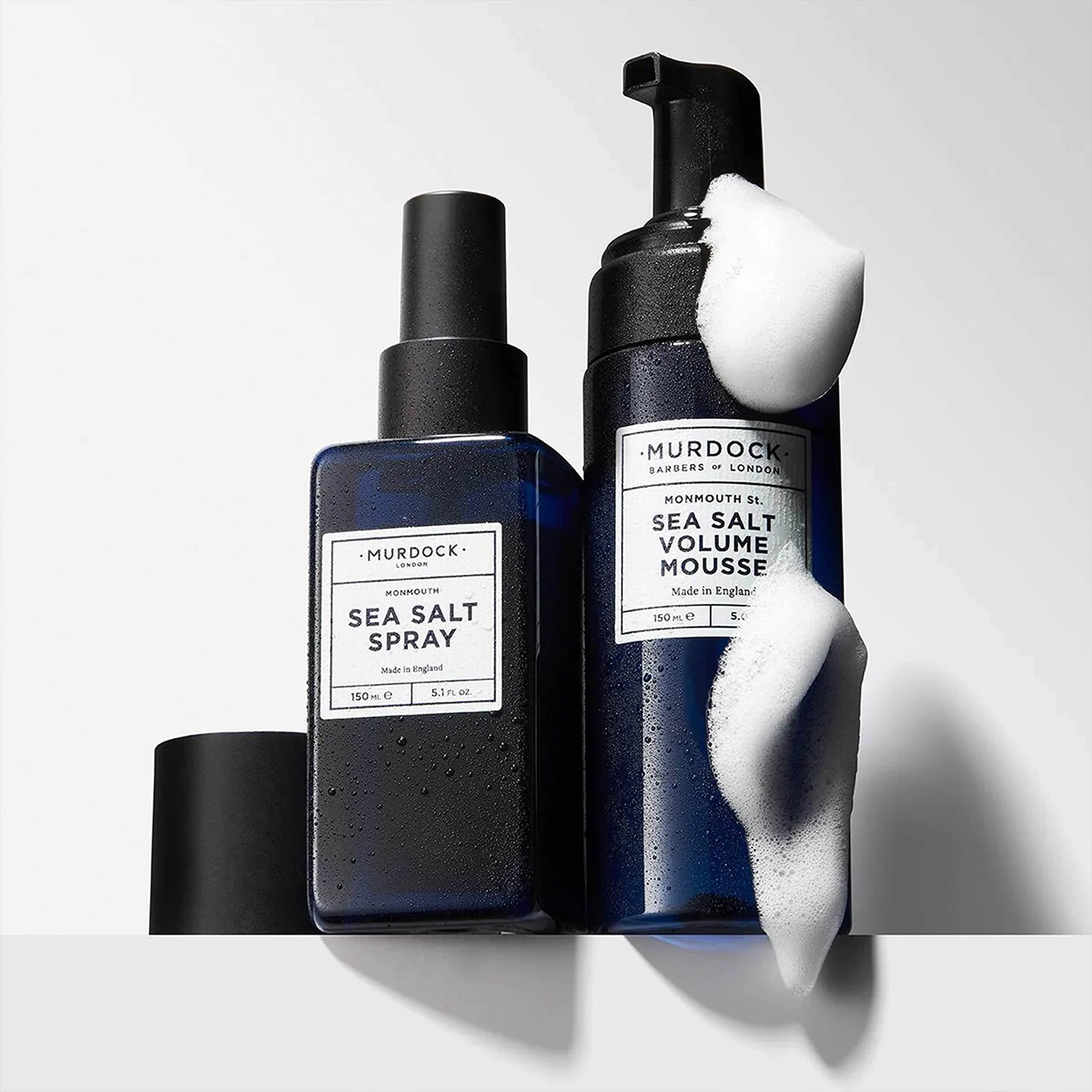 Murdock London mousse applied to damp hair for easy styling