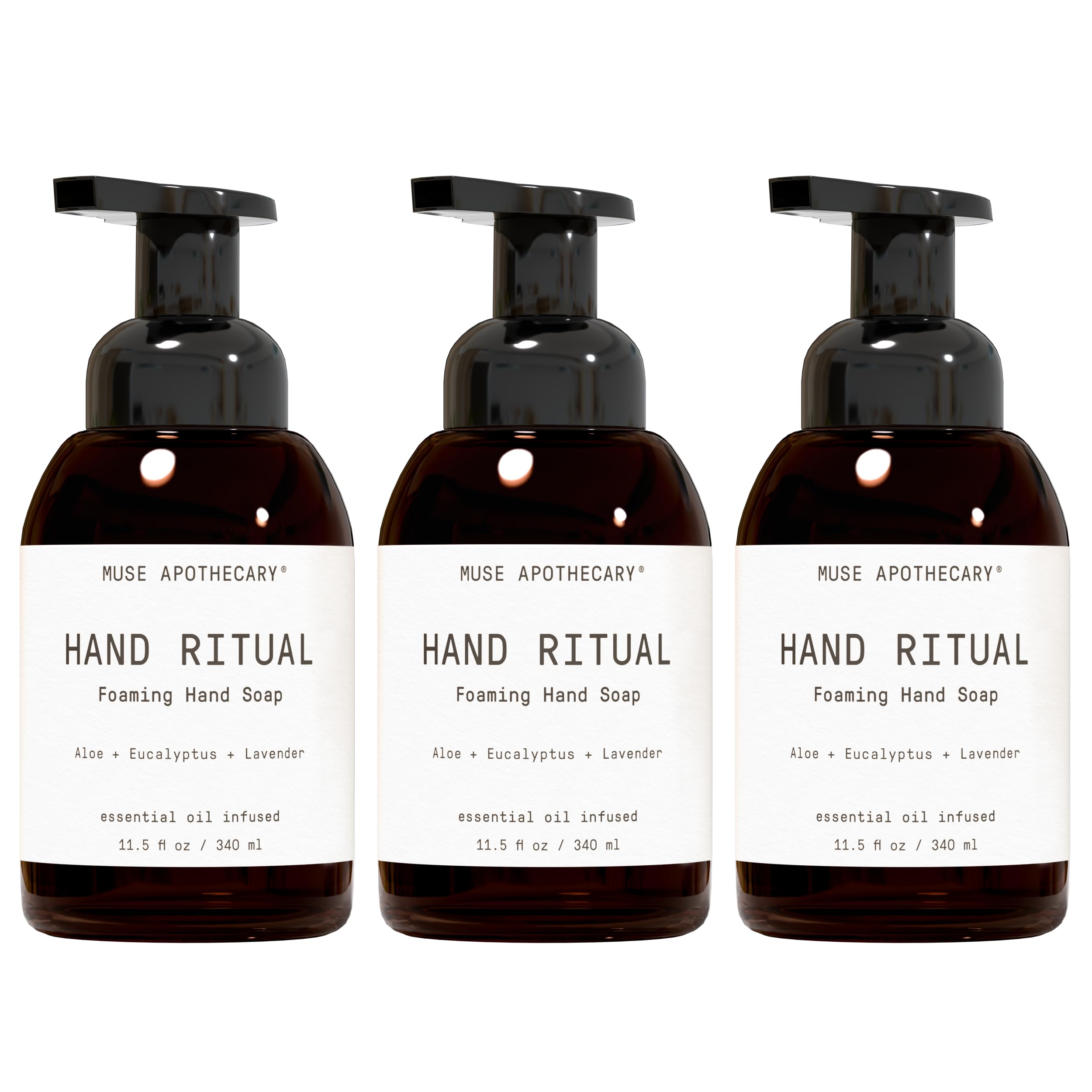 Muse Apothecary front packaging showing soothing label and pump for easy dispensing