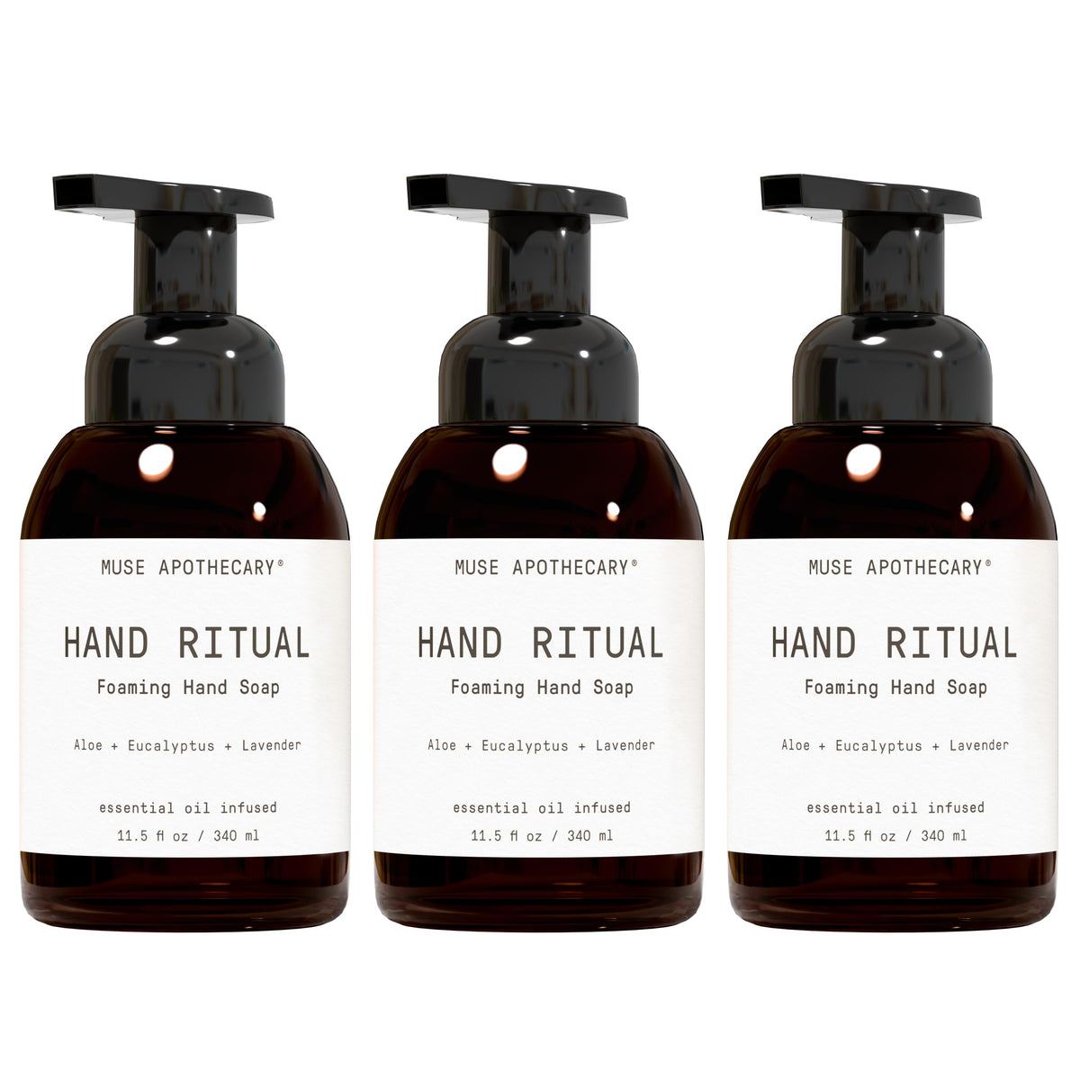 Muse Apothecary front packaging showing soothing label and pump for easy dispensing