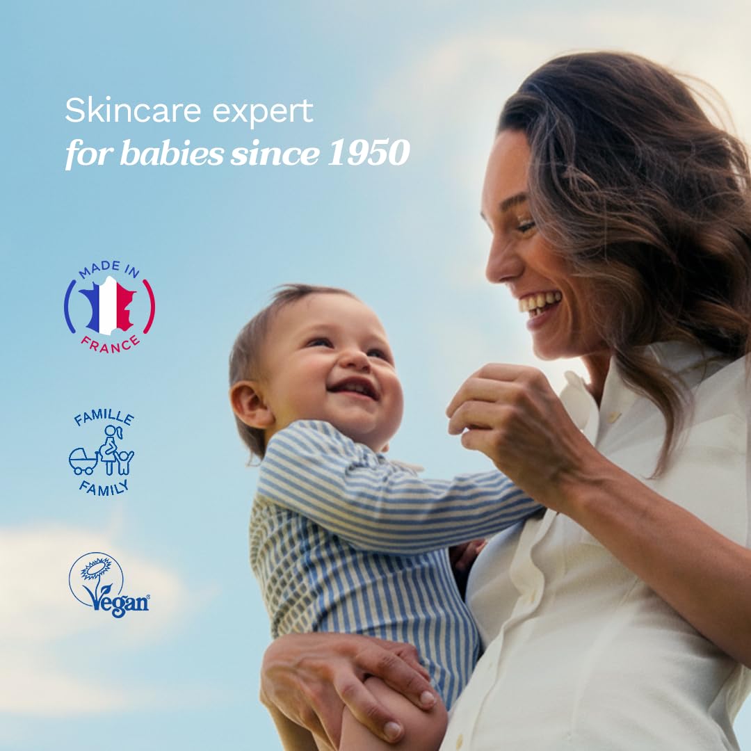 Mustela family bath lifestyle scene showing calming bath routine benefit