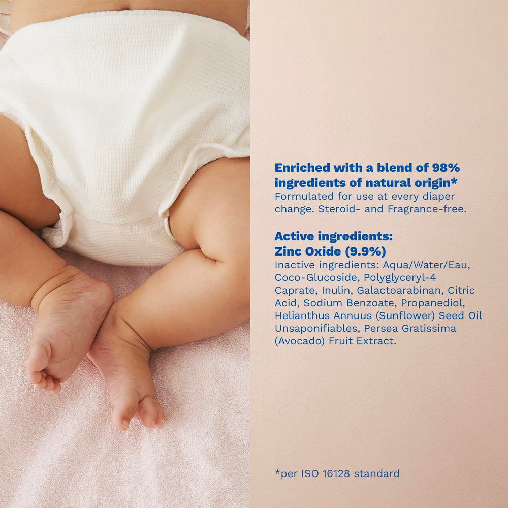 Mustela packaging back label close-up revealing ingredient and use details