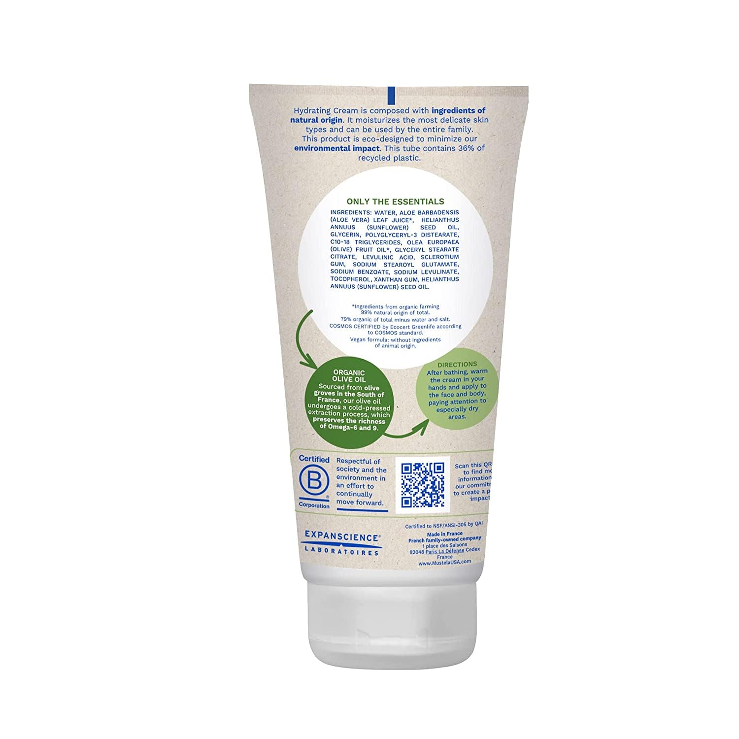 Mustela pump nozzle dispensing a measured drop for easy application