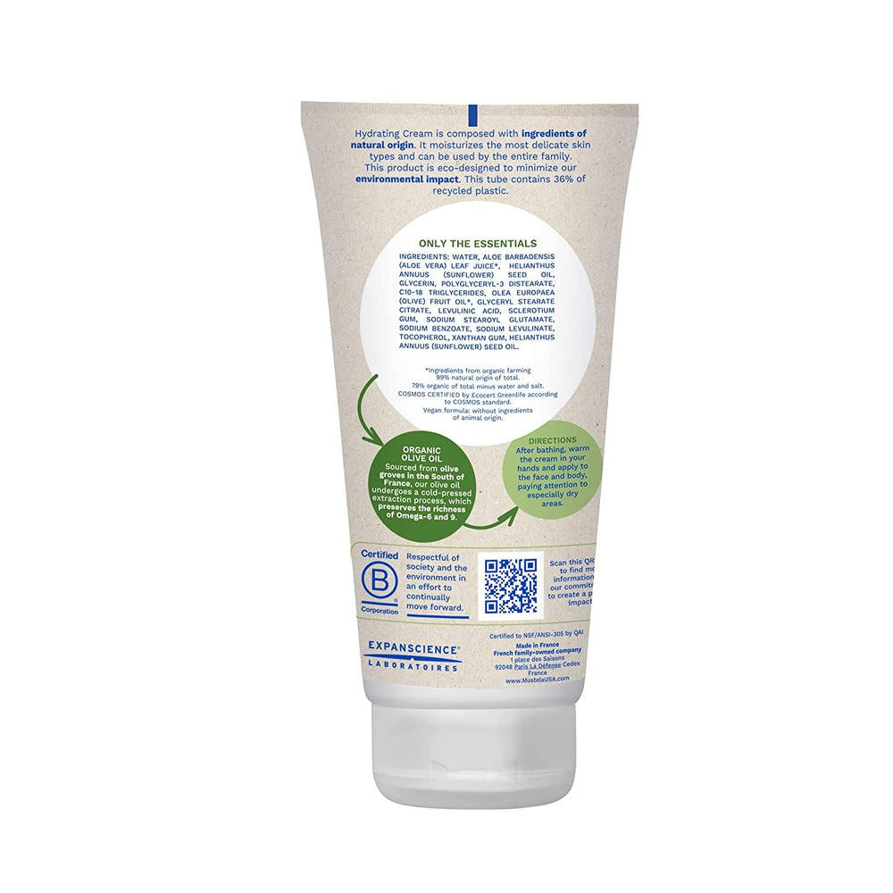 Mustela pump nozzle dispensing a measured drop for easy application