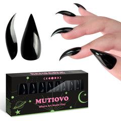 MUTIOVO front packaging showing bold black cat claw nails and kit benefits