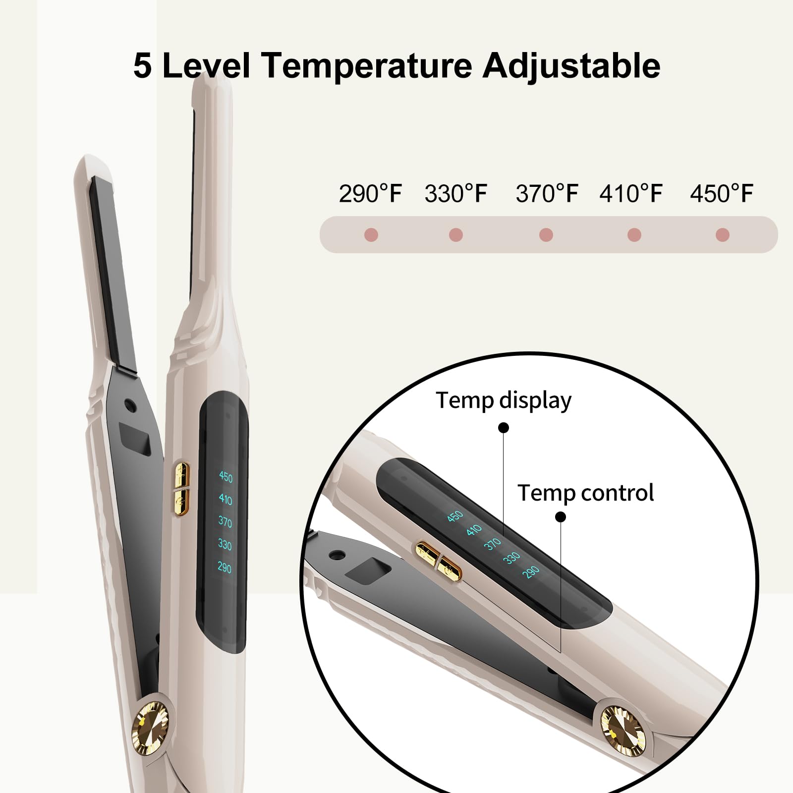 mvxitanny held in hand to show scale and easy maneuverability for short hair