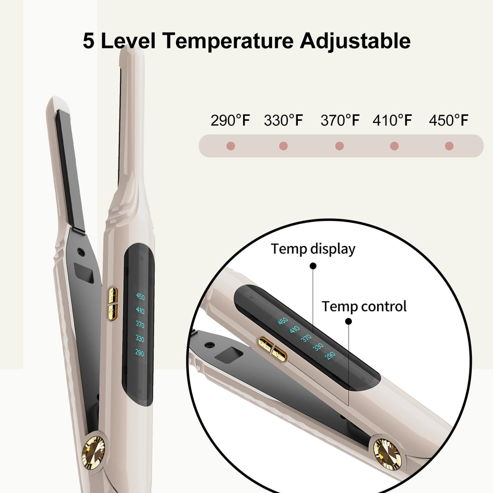 mvxitanny held in hand to show scale and easy maneuverability for short hair