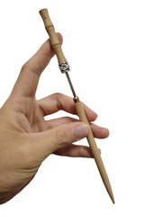 MYAROMA FINDINGS front view of wooden sheath showing elegant finish and secure hold
