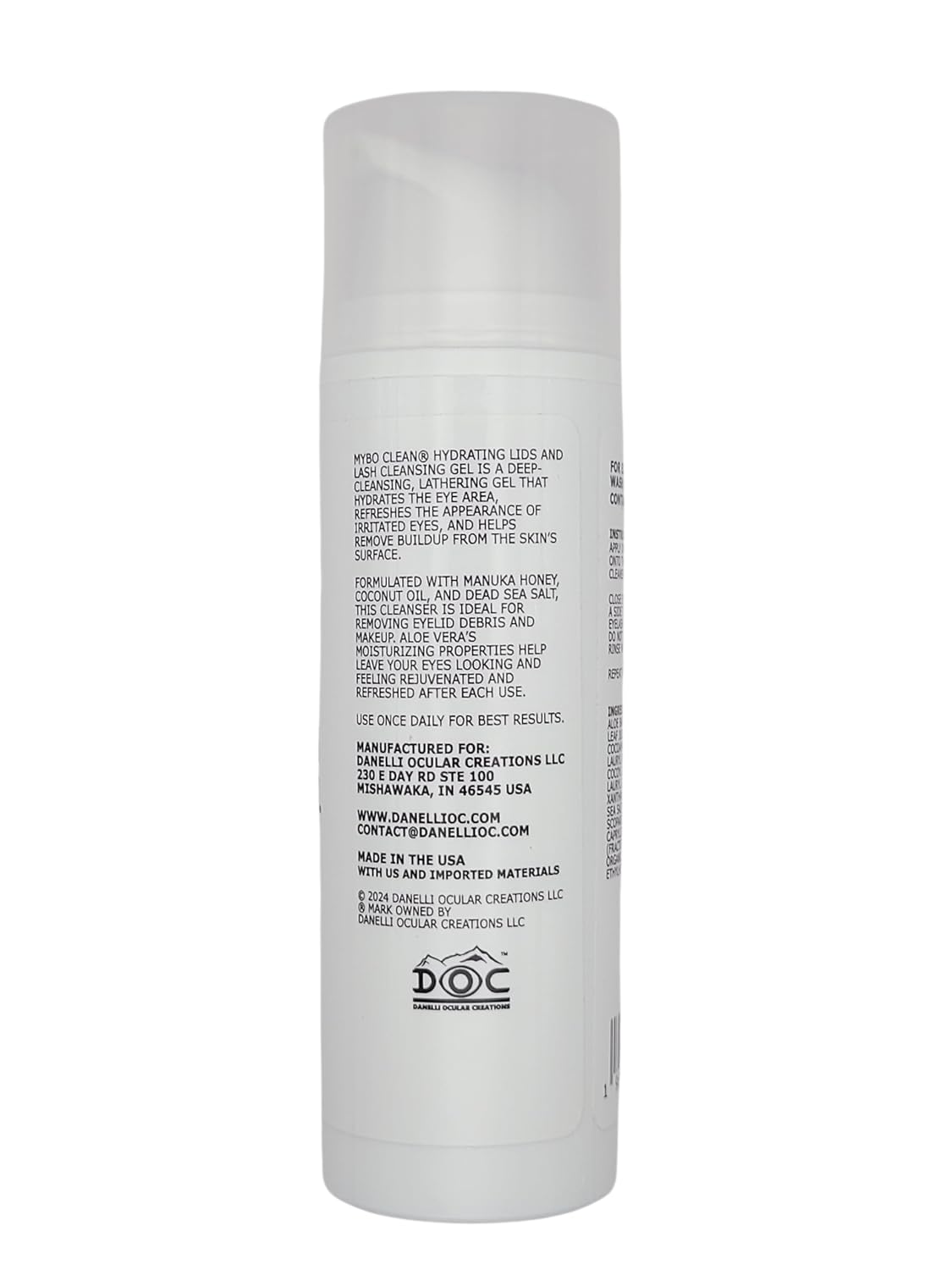 Myboclean next to travel items showing compact size advantage