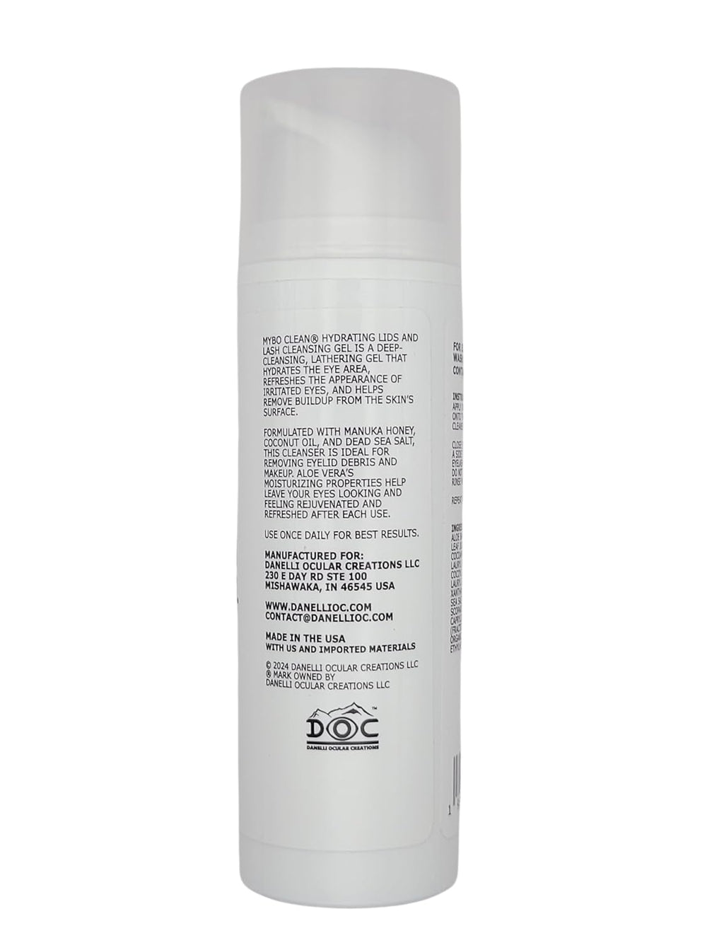 Myboclean next to travel items showing compact size advantage