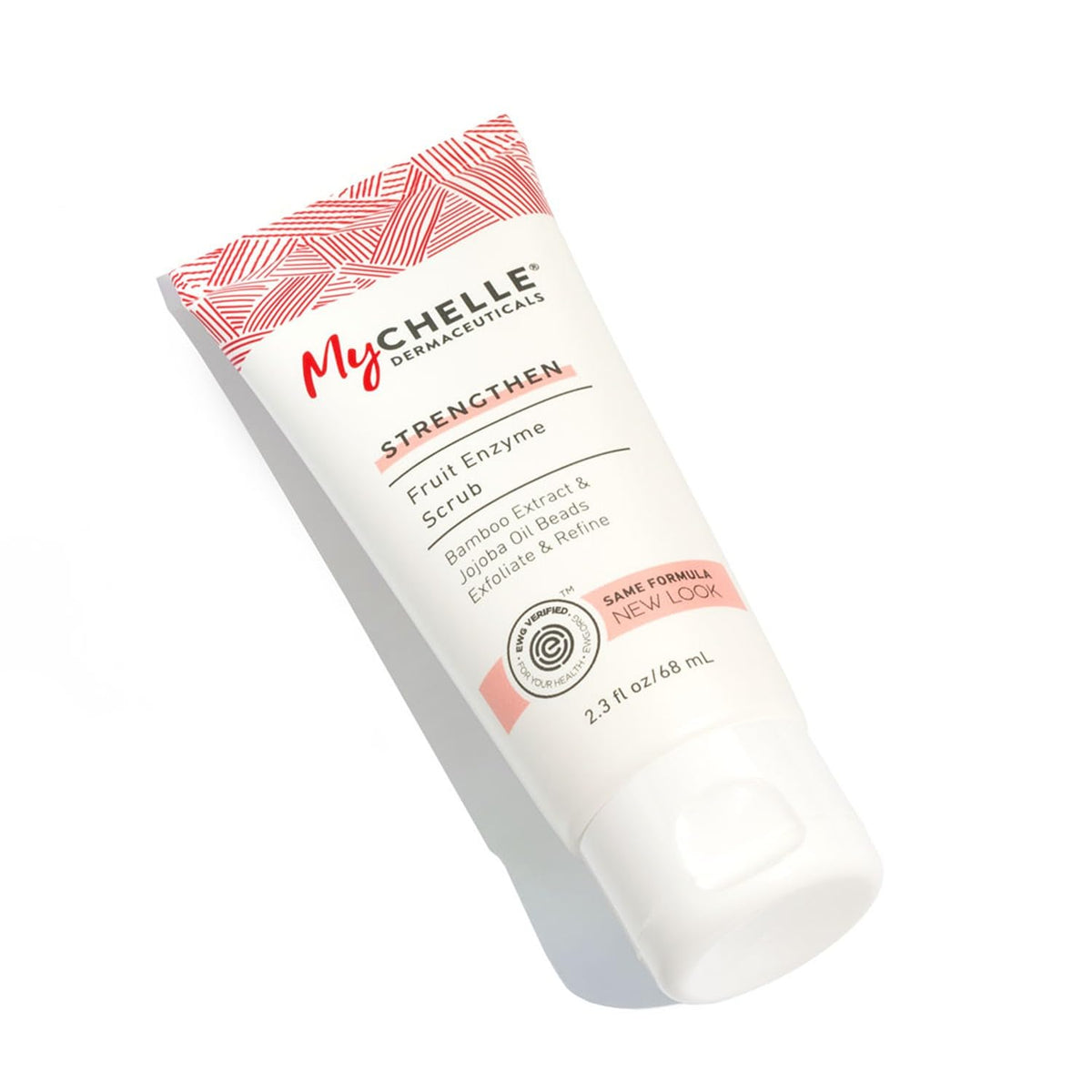 MyCHELLE product front packaging showing label and clean ingredients benefits