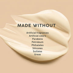 MyChelle texture close-up of cream spread, lightweight hydration visible