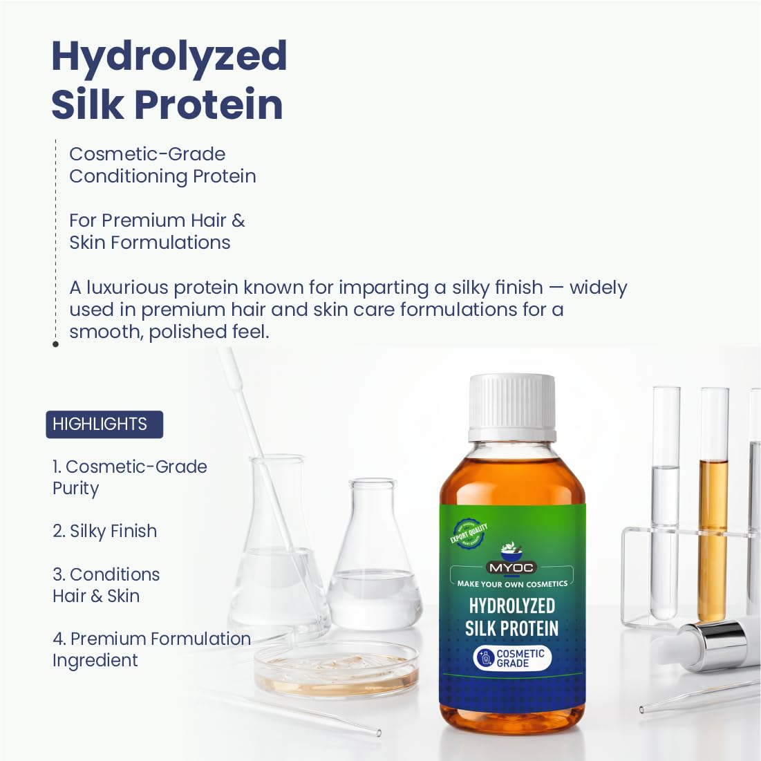 MYOC mixed into lotion in a bowl illustrating improved emulsion feel