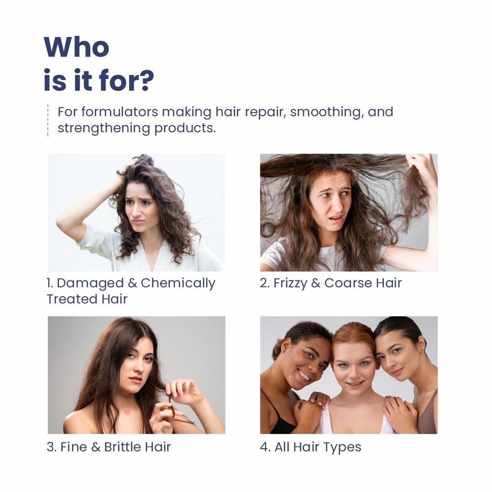 MYOC keratin mixed in bowl showing compatibility in water-based blends