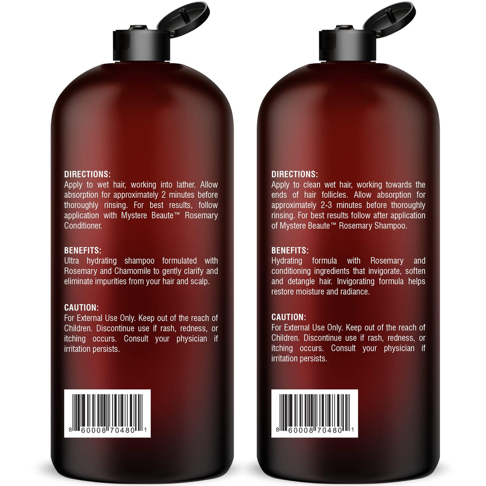 MYSTÉRE BEAUTÉ in-shower application showing product use and hair smoothing