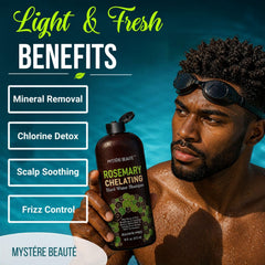 MYSTÉRE BEAUTÉ shampoo foam texture demonstrating effective buildup removal without dryness