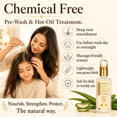 Mystique Abundance REVATOLOGY oil texture pouring showing lightweight, non-greasy absorption
