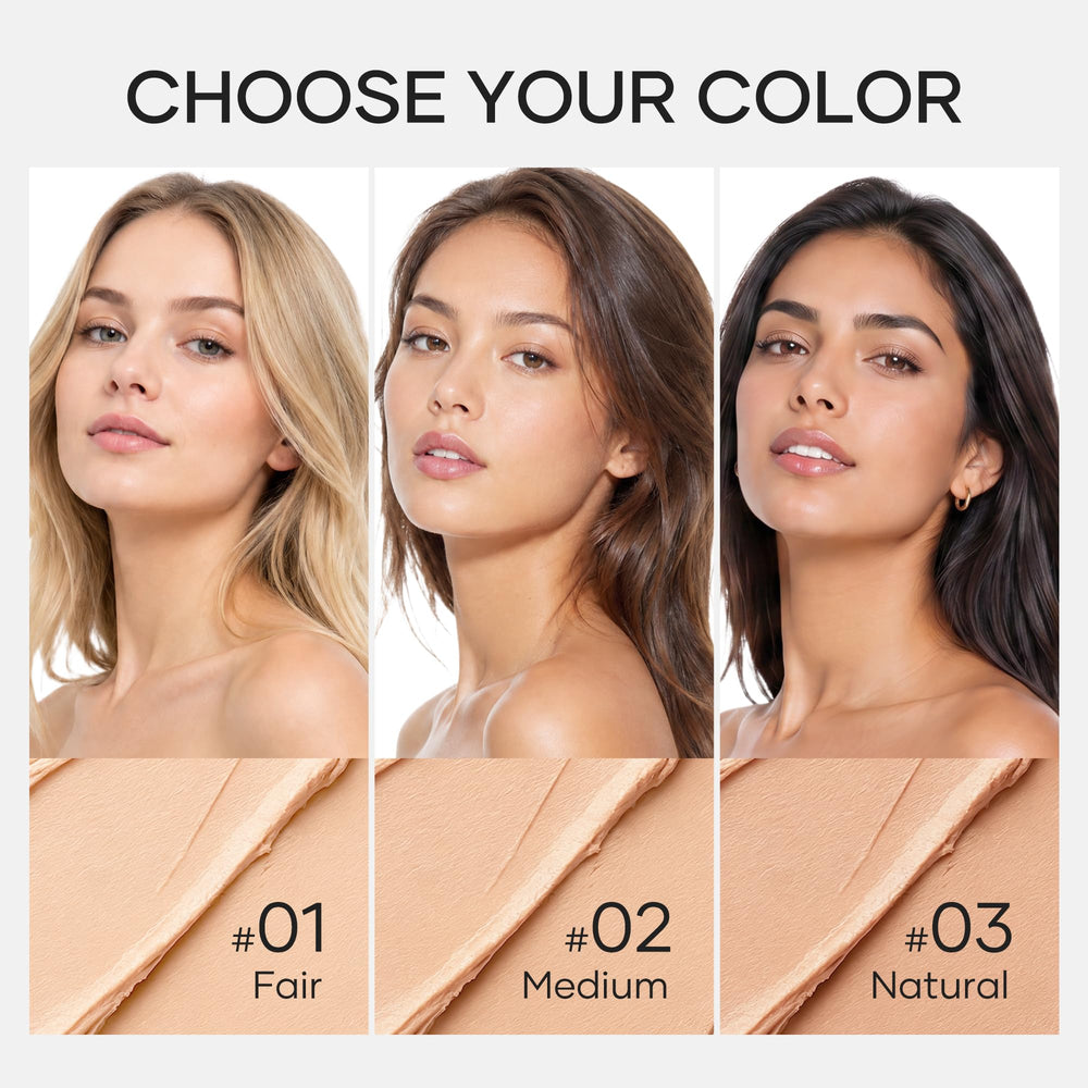 MyTend blending brush in use on cheek for seamless application benefit
