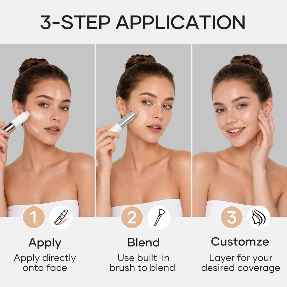 MyTend night out touchup demonstration shows long-lasting wear benefit