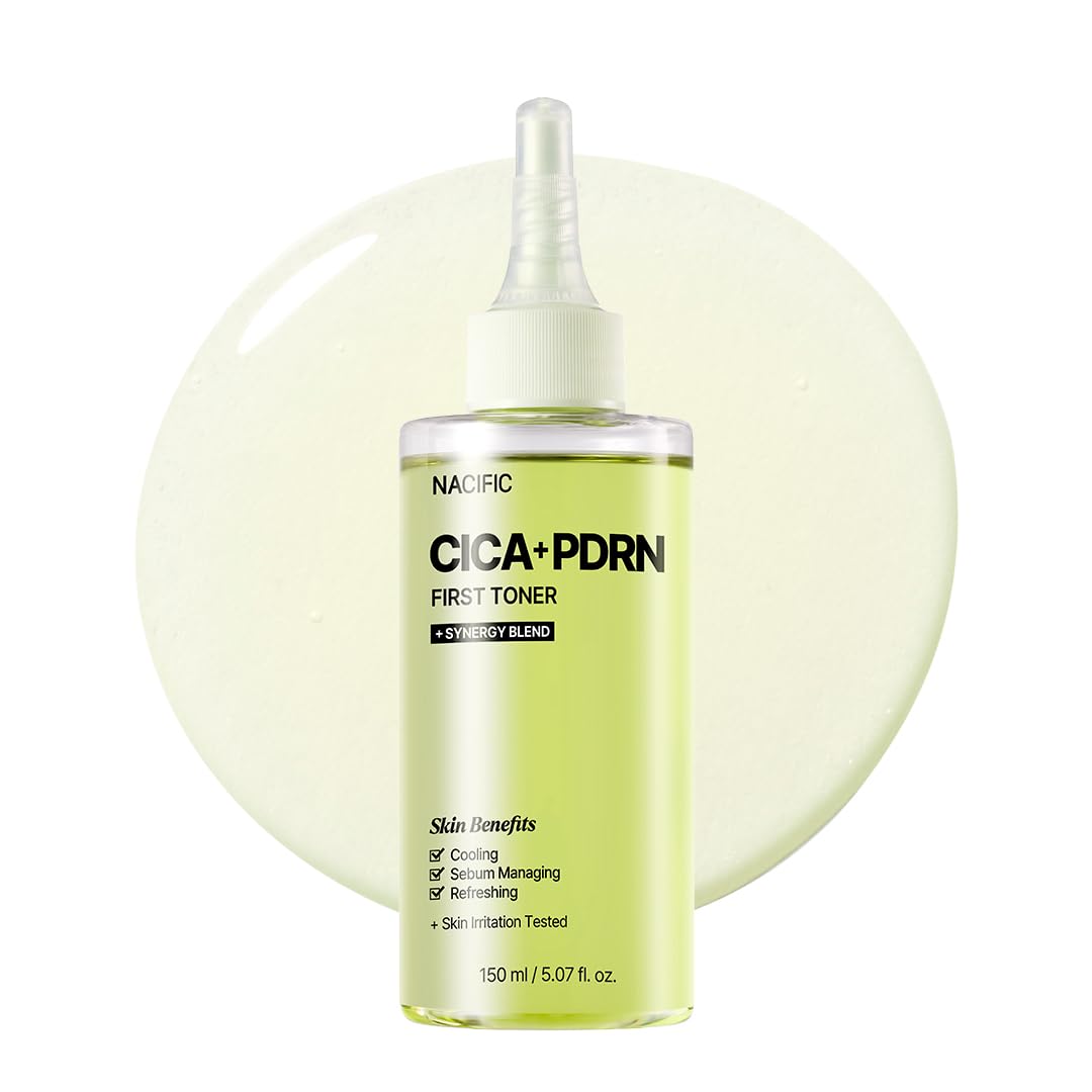 NACIFIC front packaging of CICA PDRN toner shows clean design and benefits