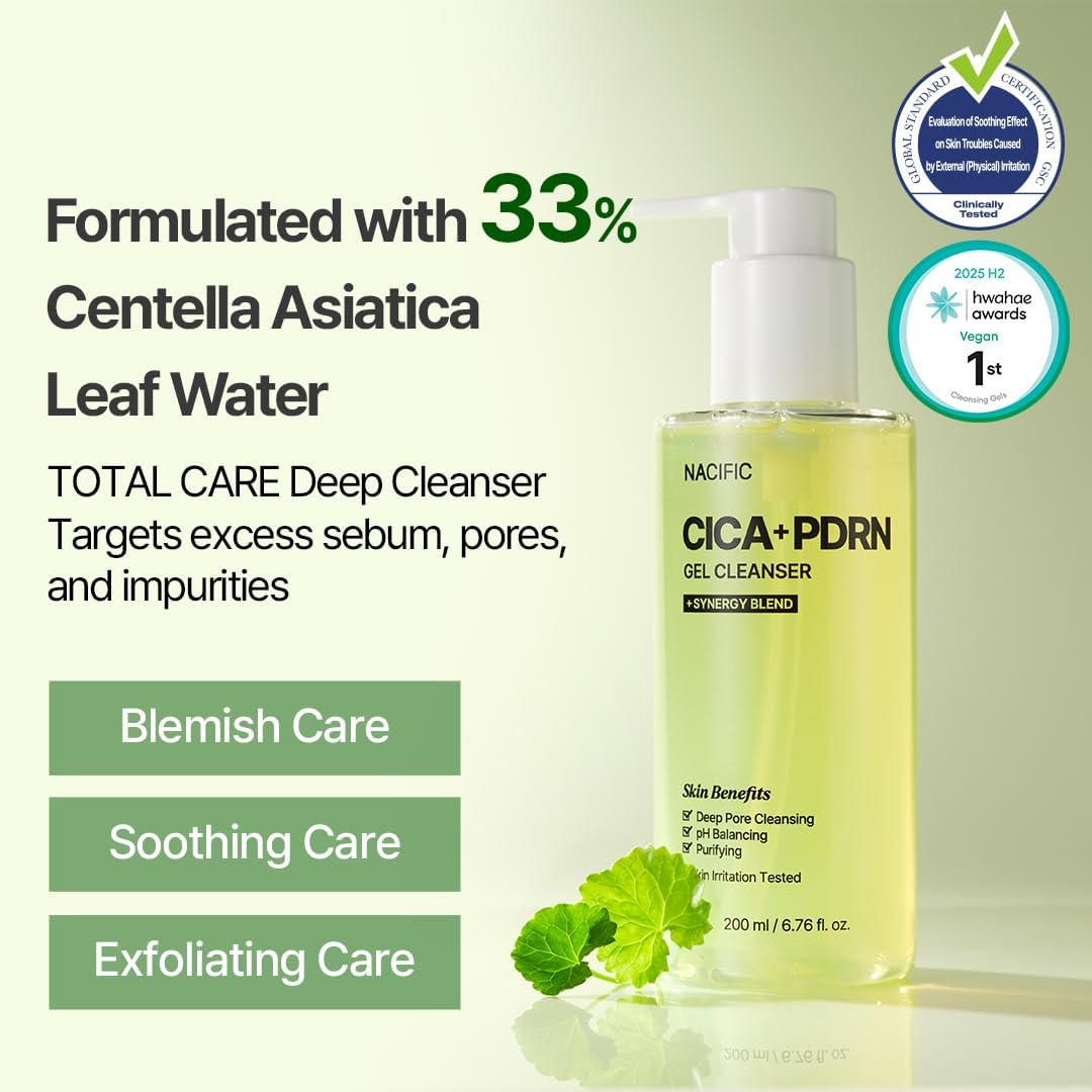 NACIFIC gel texture closeup highlighting lightweight, hydrating feel