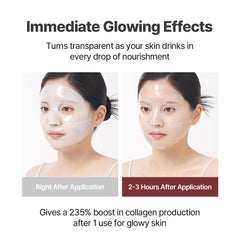 NACIFIC model wearing gel mask showing even coverage and contour fit