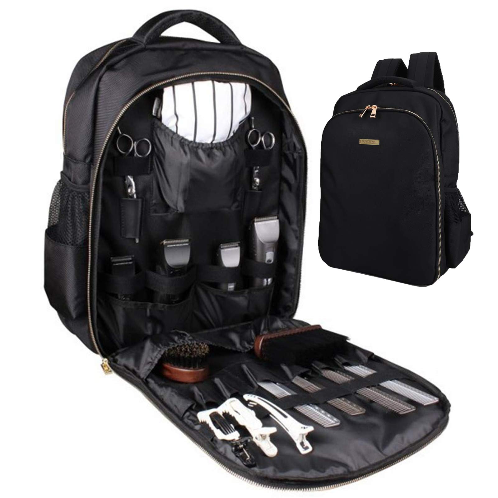NADAENMF front view showing organized compartments and quick access pockets