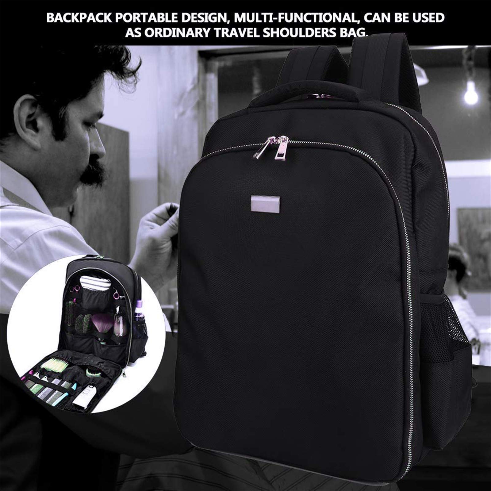 NADAENMF open main compartment with clippers and tools safe and visible