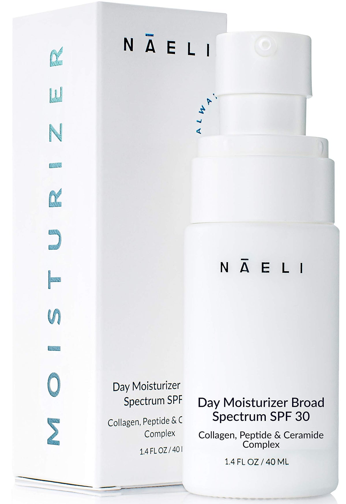 NAELI front packaging showing SPF 30 protection and benefits