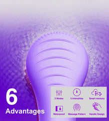 NågraCoola brush held in hand illustrating compact size and control