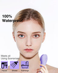 NågraCoola close-up of ultra-soft silicone bristles showing gentle cleansing