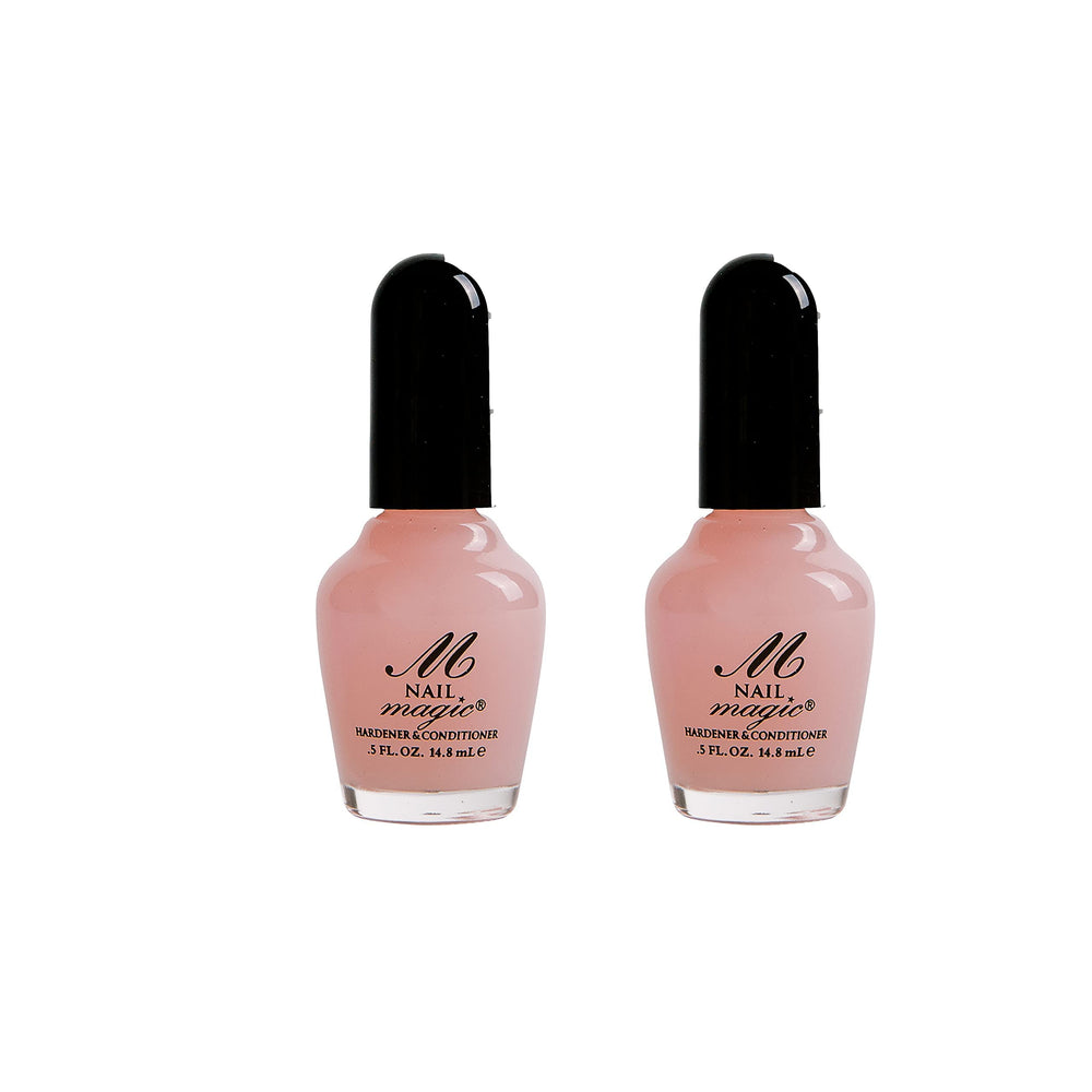 Nail Magic used as base coat under color demonstrating enhanced polish durability