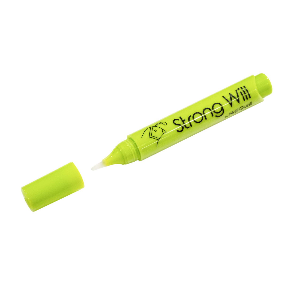 Nail Quail front packaging showing 7ml click pen and product name, clear deterrent visible