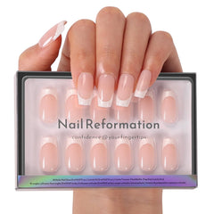 Nail Reformation front packaging showing High Society pink kit and tools for instant manicure
