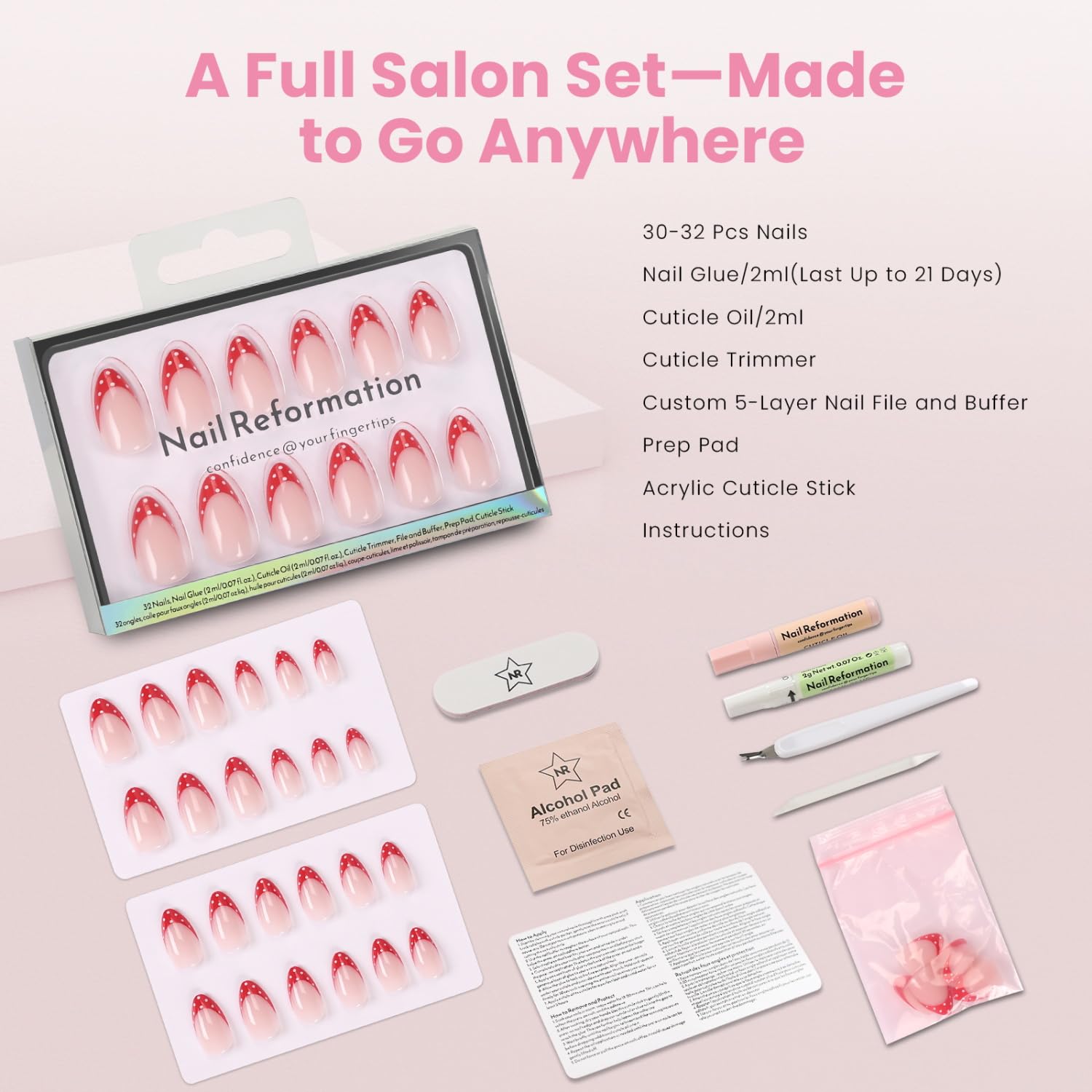 Nail Reformation removal tools displayed for gentle, damage-free removal