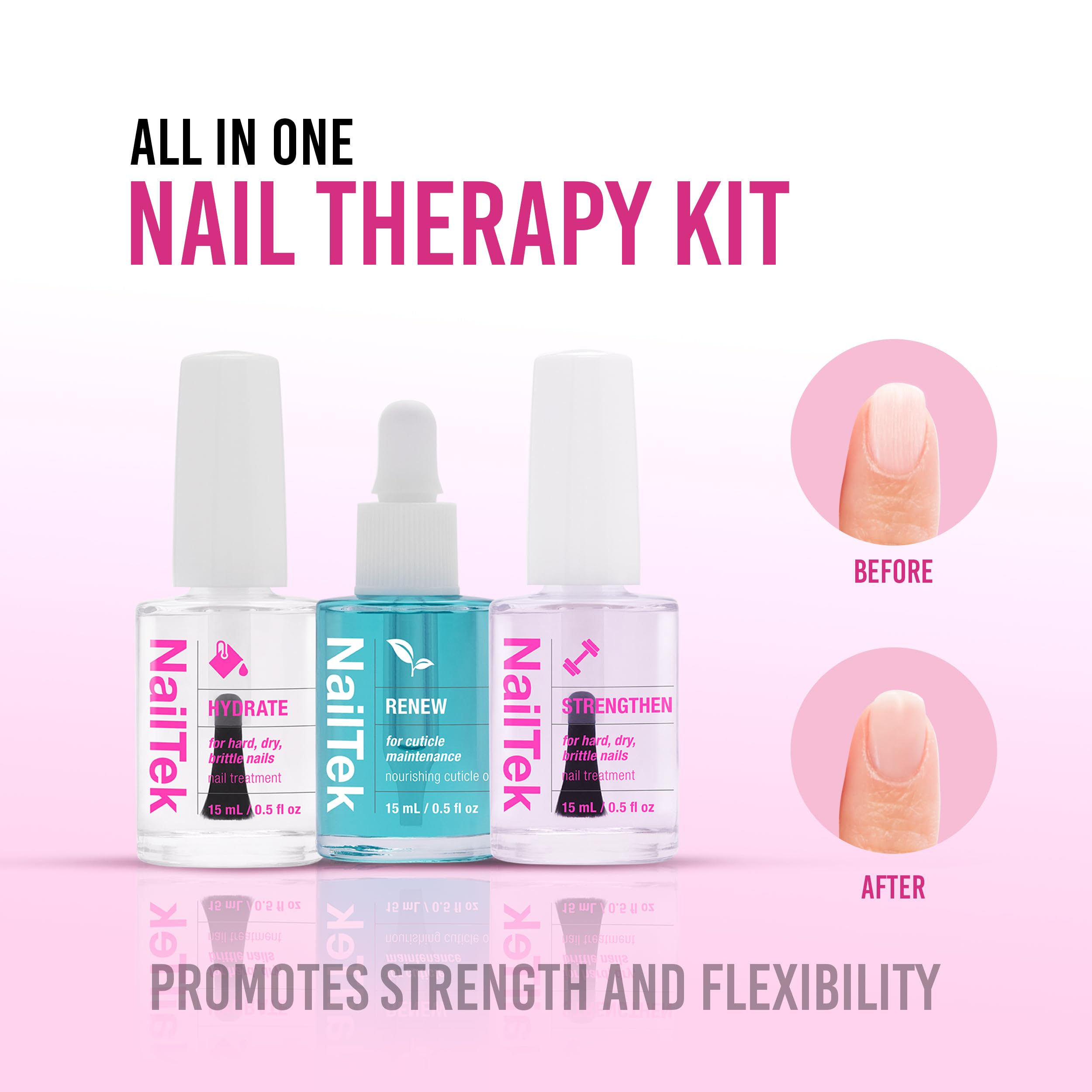 Nail Tek brush applicator detail showing precise application and control