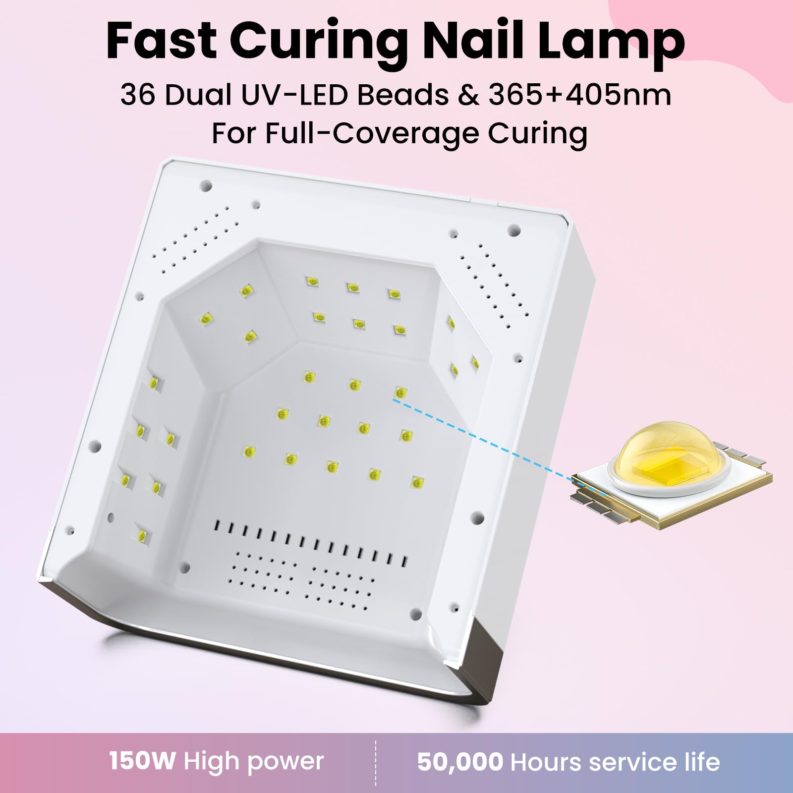 NAILGIRLS touchscreen LCD controls with four timers for precise salon-style timing