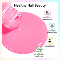 Nailshion color swatches laid out showing variety and mix-and-match options
