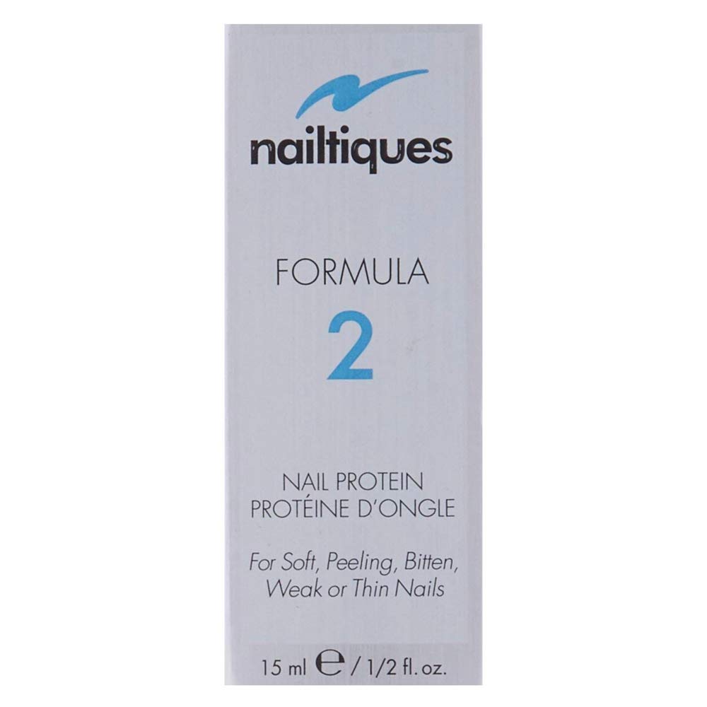 Nailtiques brush applying protein to nail plate close-up demonstrating quick, precise application