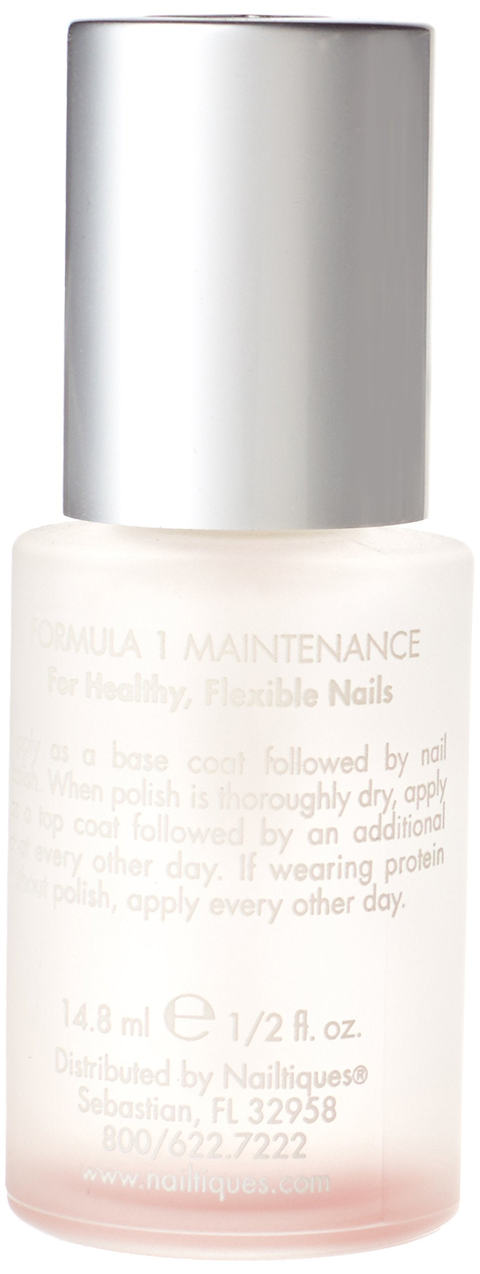 Nailtiques brush applying treatment close-up, precise application for stronger nails