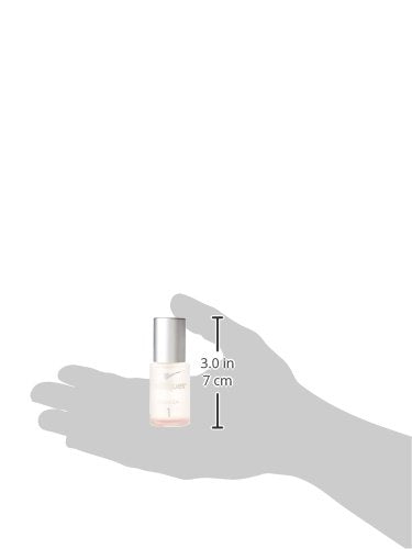 Nailtiques on fingernail in hand, visible smoother nails and improved resilience