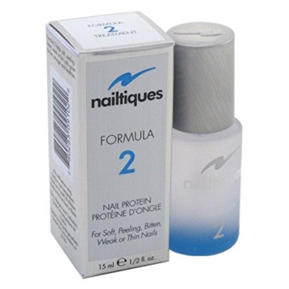 Nailtiques front bottle showing formula and improving nail resilience