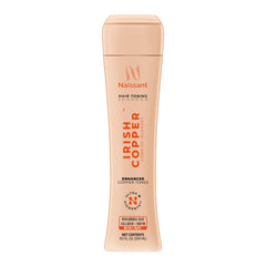 naissant front bottle Irish Copper shampoo showing product and branding benefit vivid color