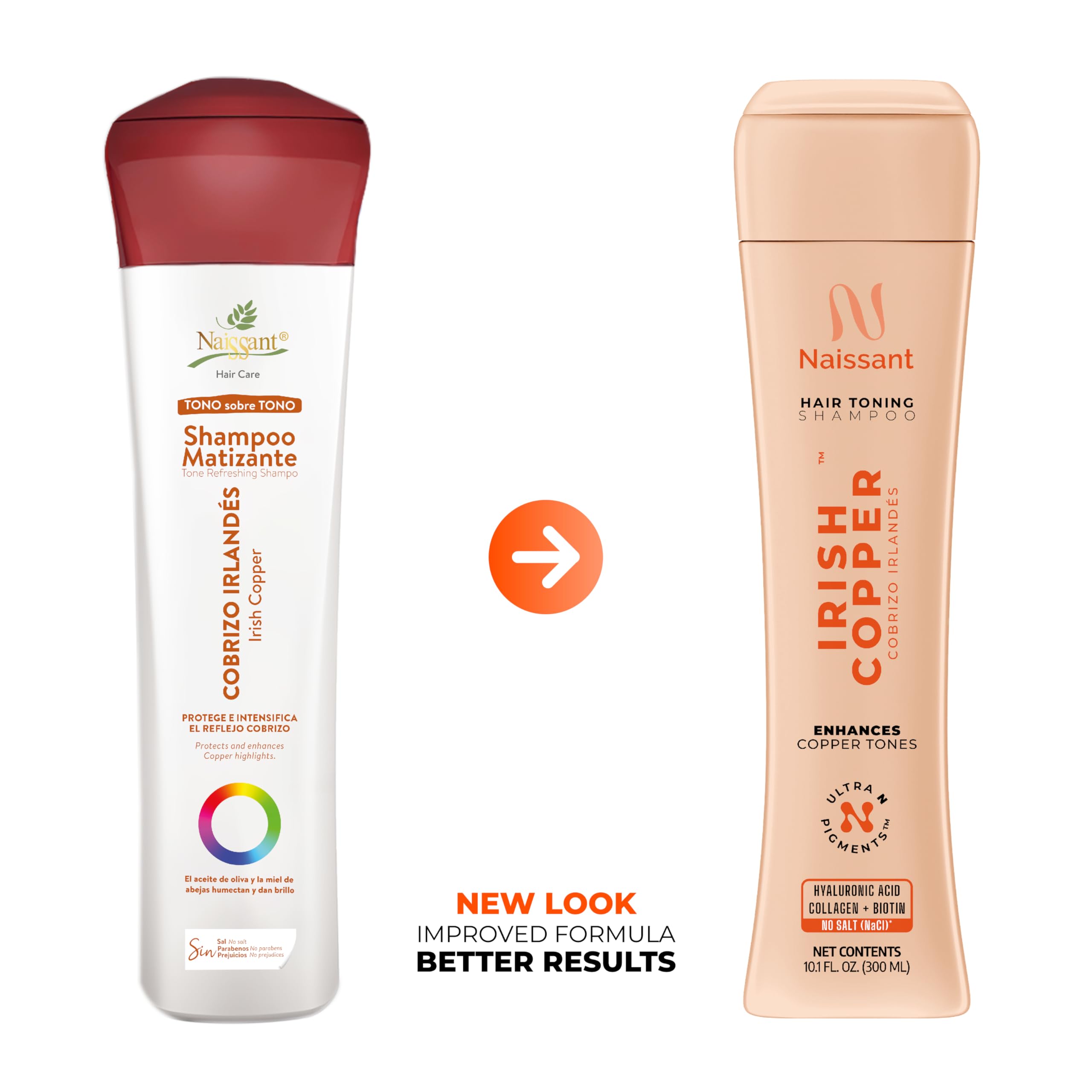 naissant shampoo texture in hand with copper lather showing conditioning benefit