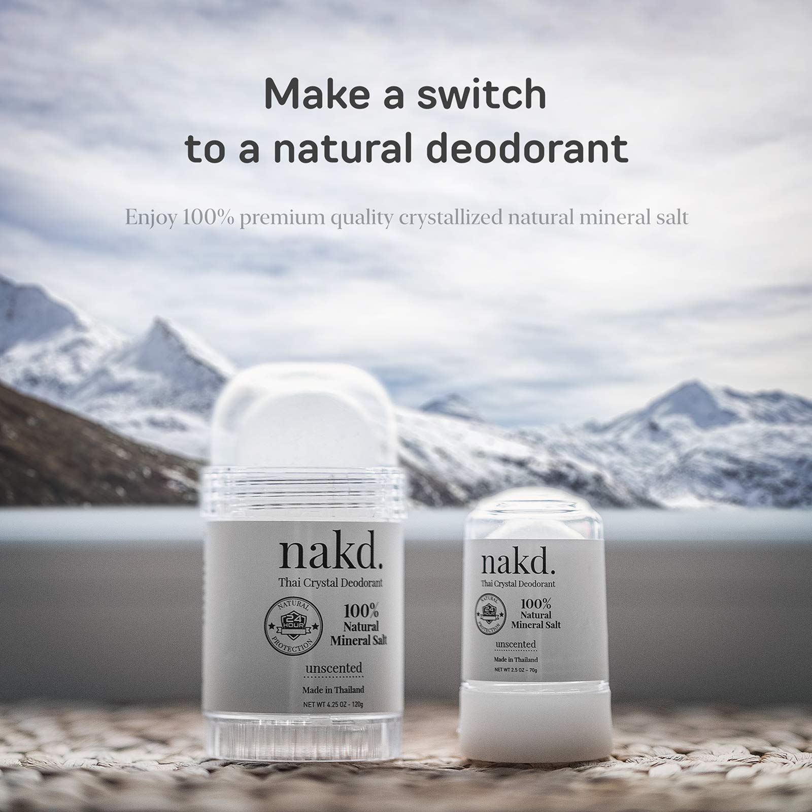 nakd. application with wet swipe demonstrating simple, 60-second use