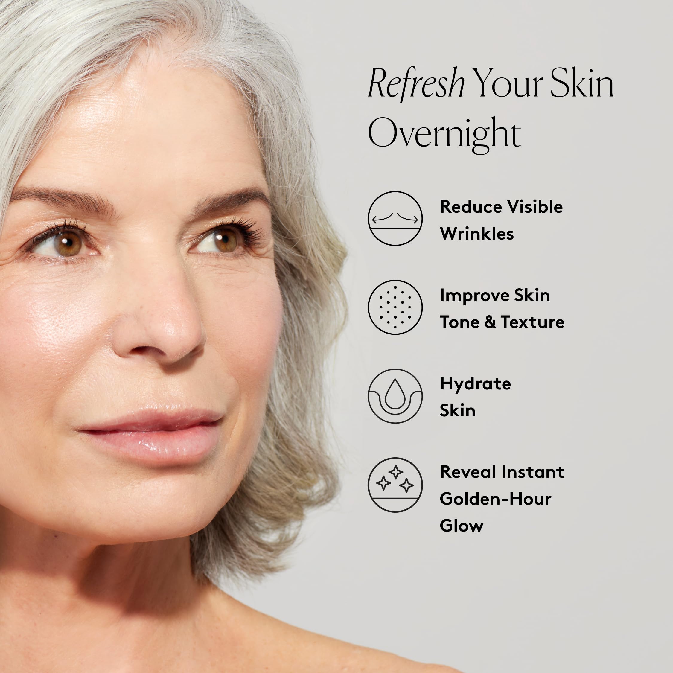 Naked & Thriving Rejuvenate oil dropper releasing nourishing oil for overnight glow