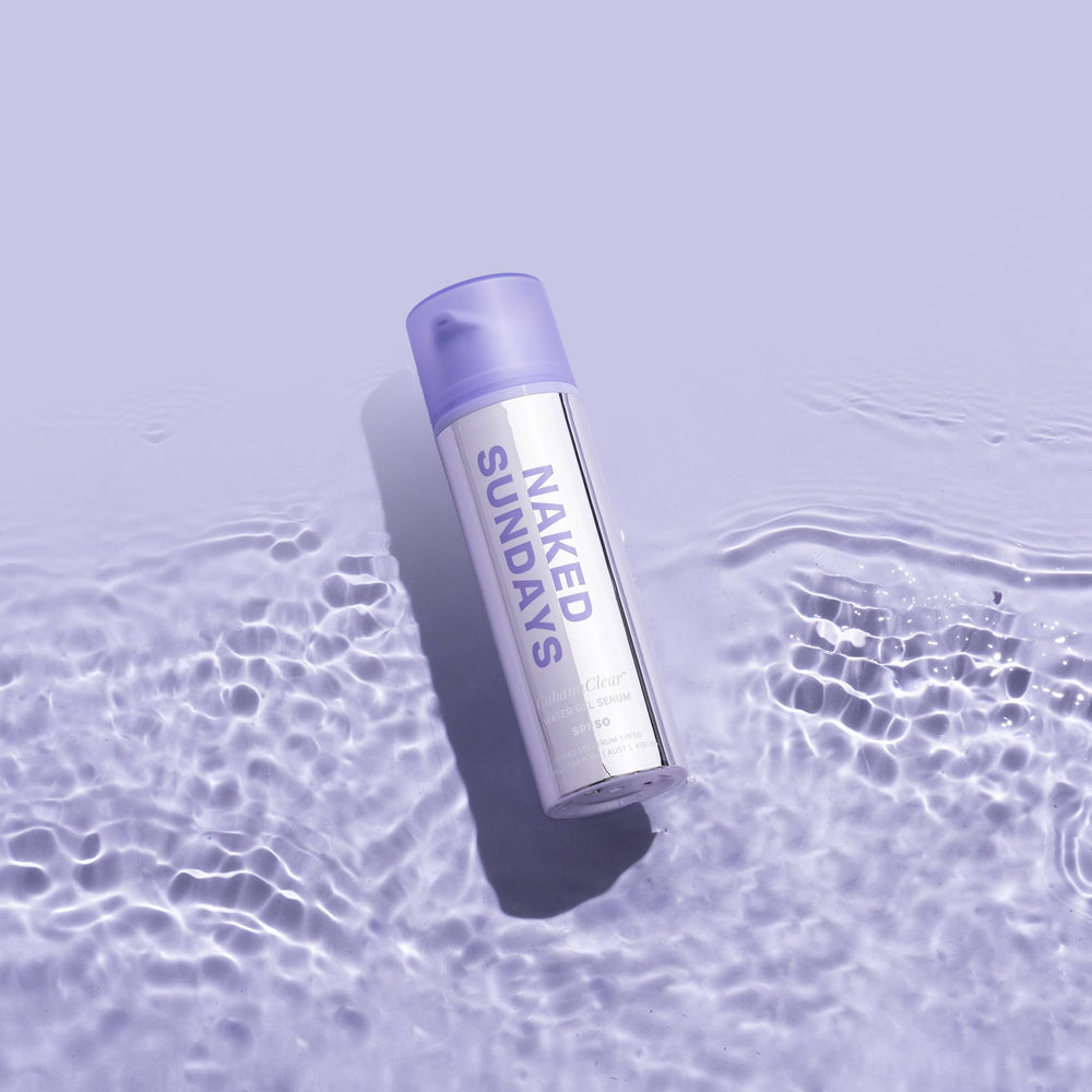 Naked Sundays CabanaClear in tote bag for on-the-go sun protection benefit