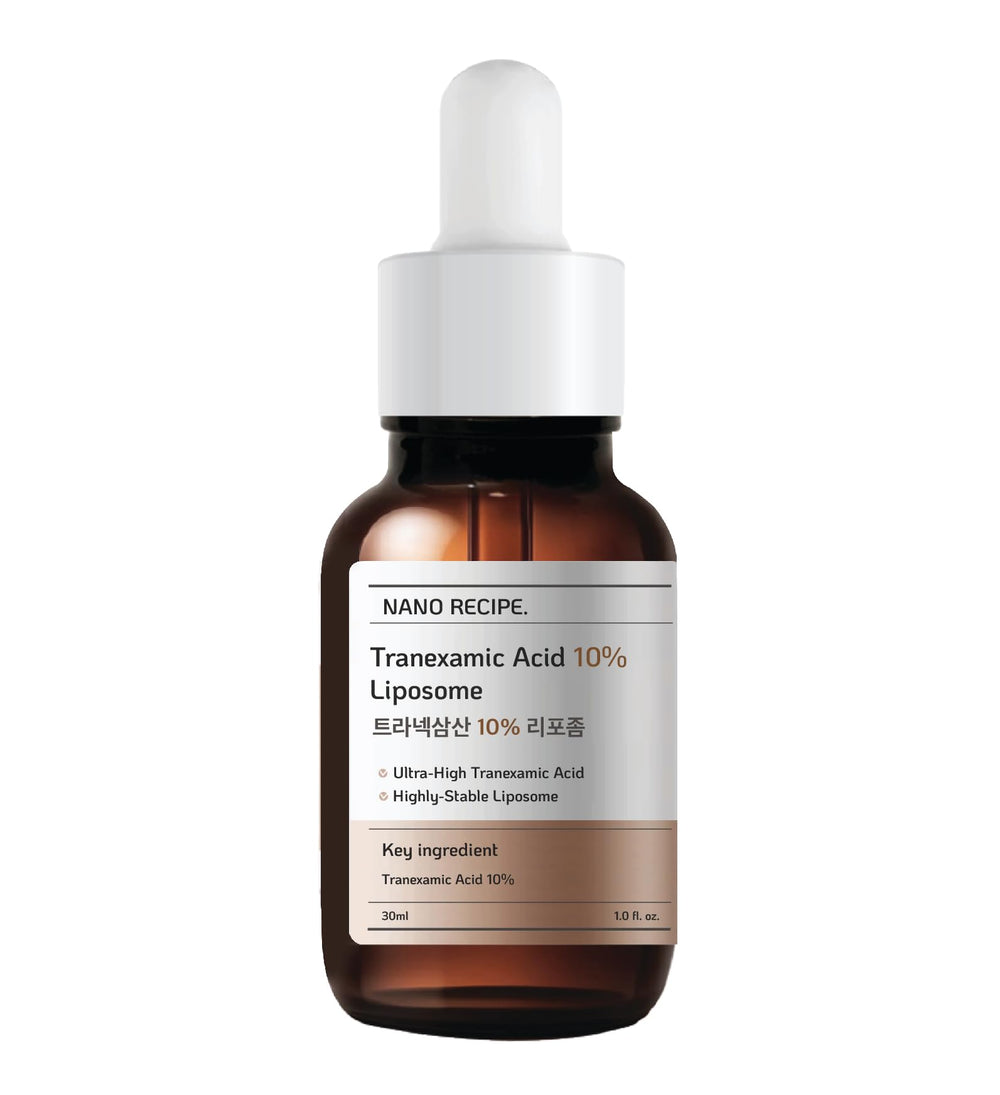 Nano Recipe conceptual before and after skin tone improvement visualization