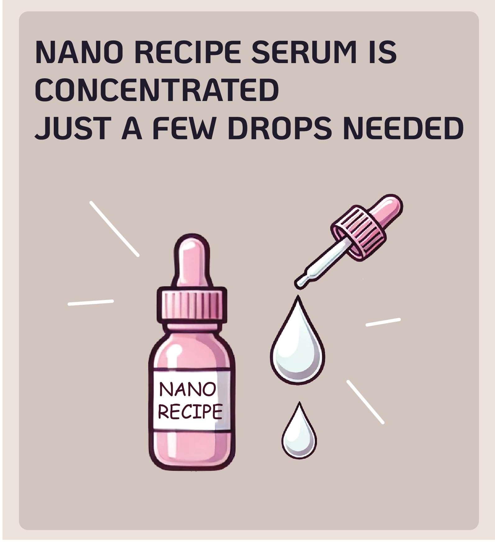 Nano Recipe closeup label highlighting 10% tranexamic acid information