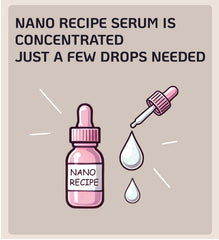 Nano Recipe closeup label highlighting 10% tranexamic acid information