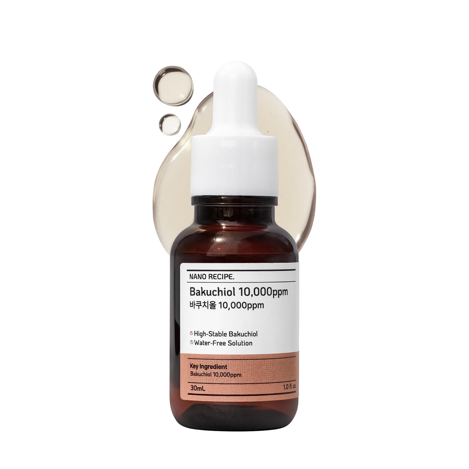 Nano Recipe front bottle showing clean minimalist packaging and potency information